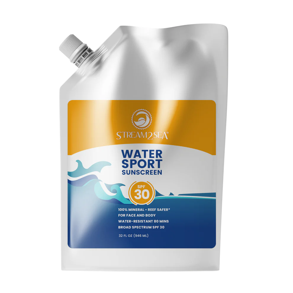 Sport Sunscreen SPF 30 Sport Sunscreen SPF 30 Bulk Size 946 ml Stream2Sea Global Ocean and Sea, Reef Safer, Eco friendly, Organic