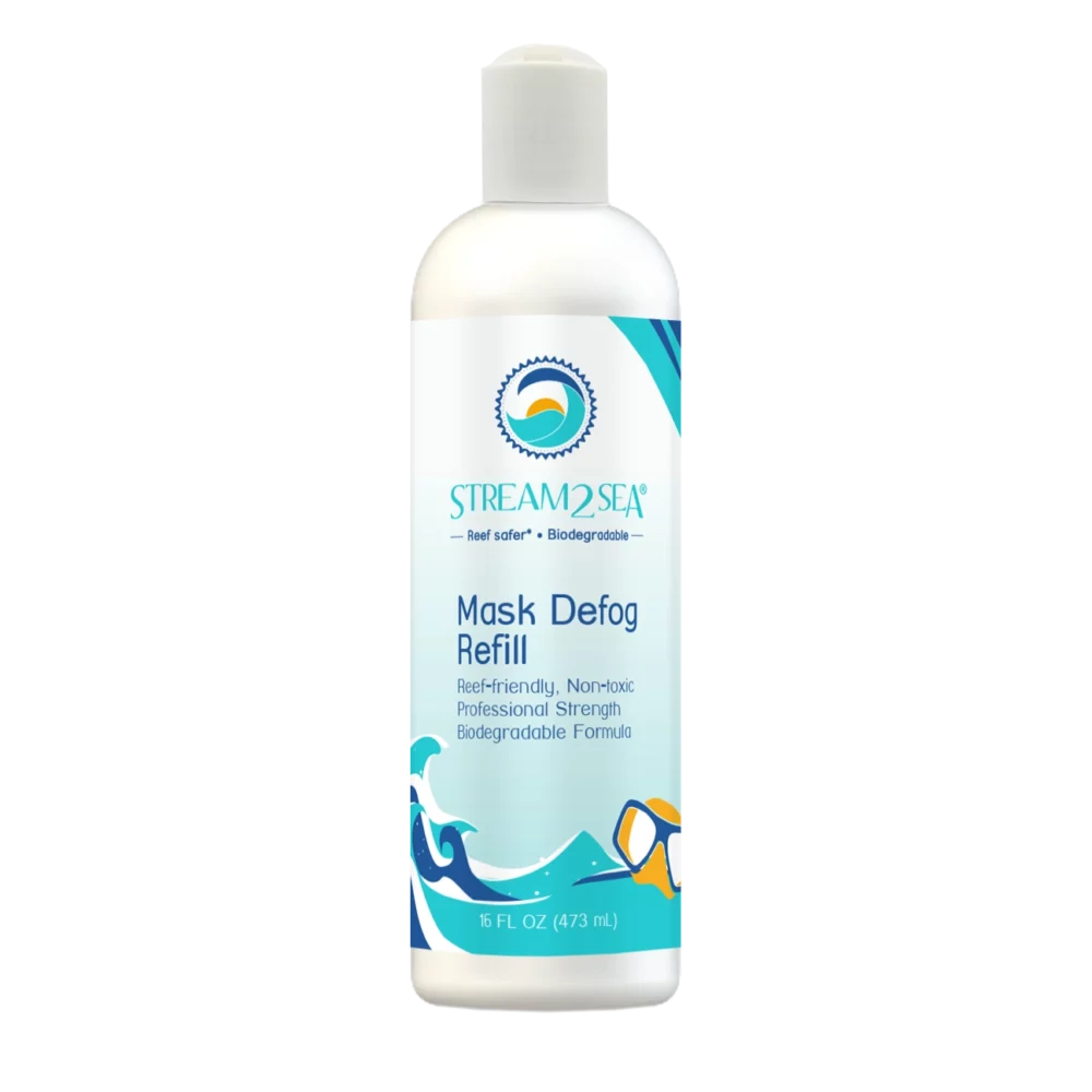 Mask Defog Sea Clearly Reef Friendly Mask Defog Refill 470 ml Stream2Sea Global Ocean and Sea, Reef Safer, Eco friendly, Organic