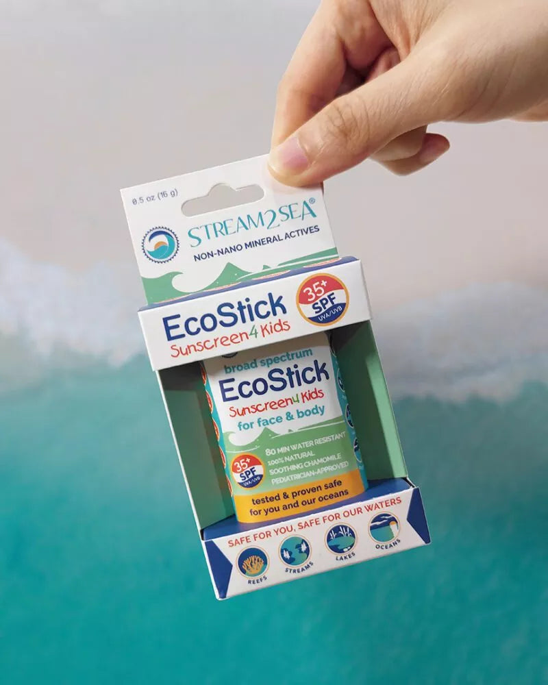 EcoStick Sunscreen For Kids EcoStick Sunscreen For Kids (w/ Eco-Safe Zinc™) Stream2Sea Global Ocean and Sea, Reef Safer, Eco friendly, Organic