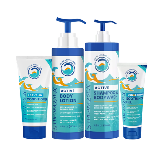 All-In-One Care Package - 4 items S2S Stream2Sea Global Ocean and Sea, Reef Safer, Eco friendly, Organic