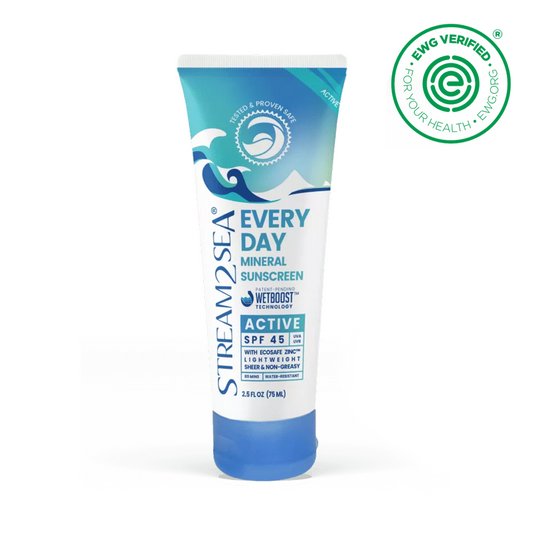 Every Day Active SPF 45 Every Day Sunscreen SPF 45 - Active S2S 75 ml Stream2Sea Global Ocean and Sea, Reef Safer, Eco friendly, Organic