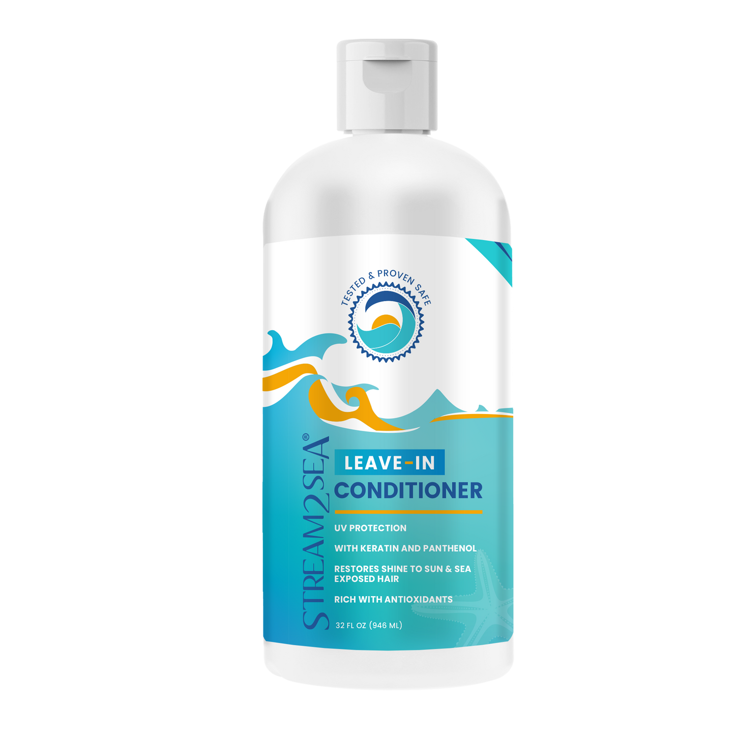 Leave In Conditioner Leave-In Hair Conditioner S2S Bulk Size 946 ml Stream2Sea Global Ocean and Sea, Reef Safer, Eco friendly, Organic