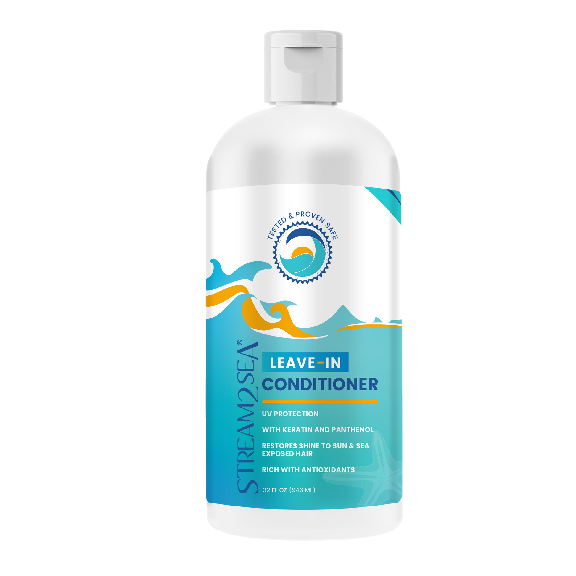 Leave In Conditioner Leave-In Hair Conditioner S2S Bulk Size 946 ml Stream2Sea Global Ocean and Sea, Reef Safer, Eco friendly, Organic