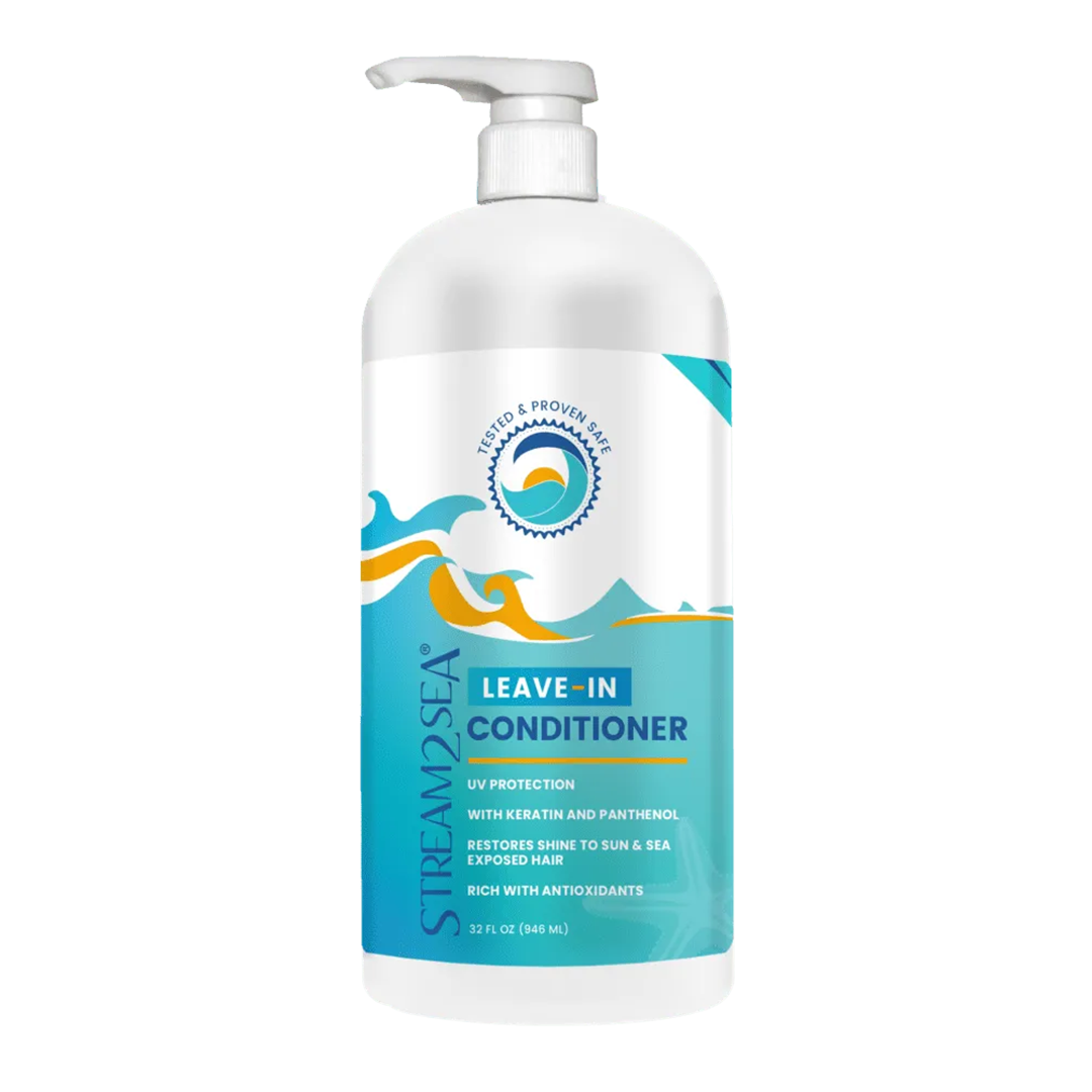 Leave In Conditioner Leave-In Hair Conditioner Bulk Size 946 ml Stream2Sea Global Ocean and Sea, Reef Safer, Eco friendly, Organic