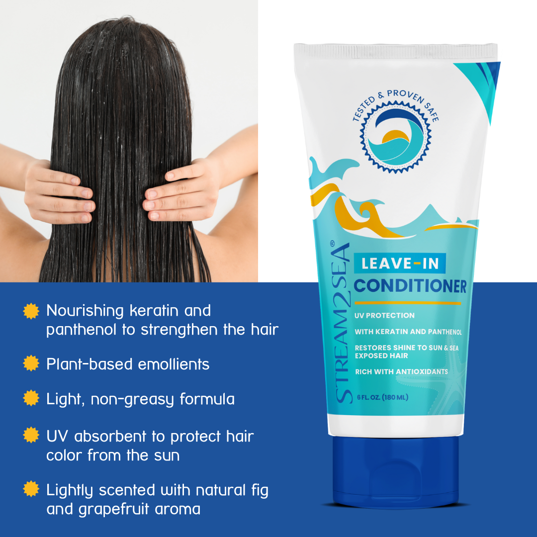 Leave In Conditioner Leave-In Hair Conditioner Stream2Sea Global Ocean and Sea, Reef Safer, Eco friendly, Organic