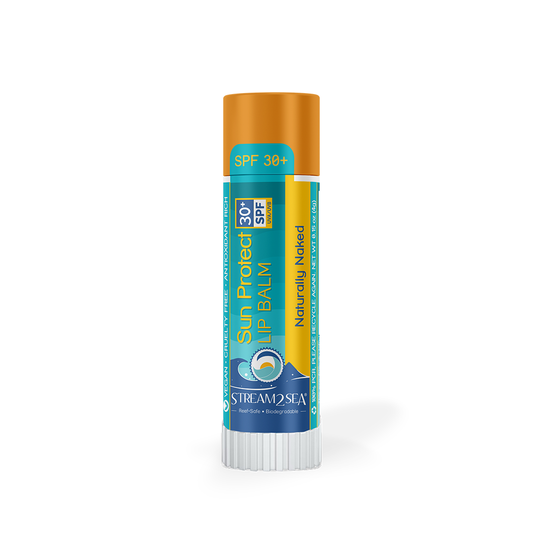 Lip Balm Naturally Naked Sun Protect Lip Balm Stream2Sea Global Ocean and Sea, Reef Safer, Eco friendly, Organic