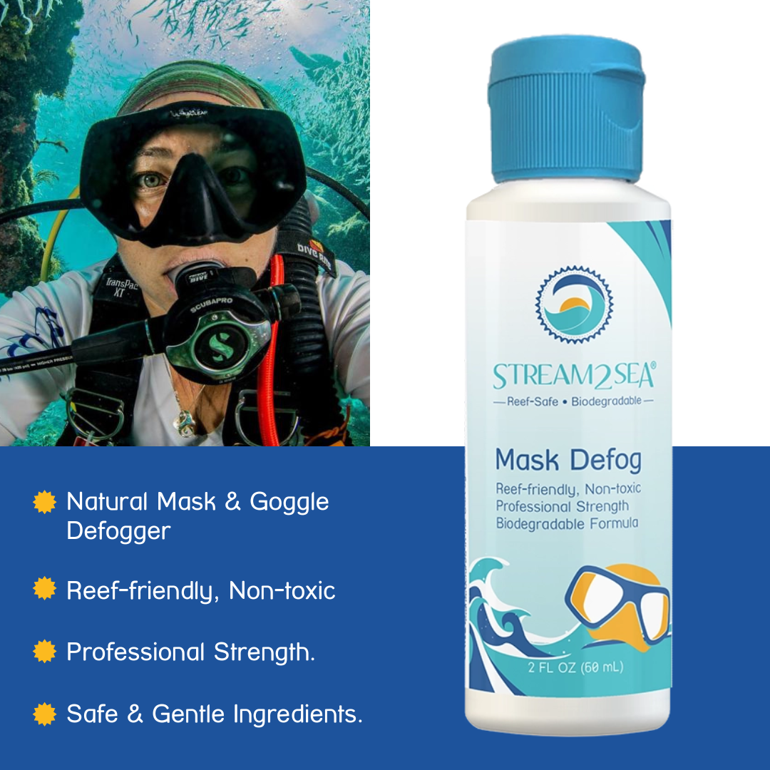 Mask Defog Sea Clearly Reef Friendly Mask Defog S2S Stream2Sea Global Ocean and Sea, Reef Safer, Eco friendly, Organic