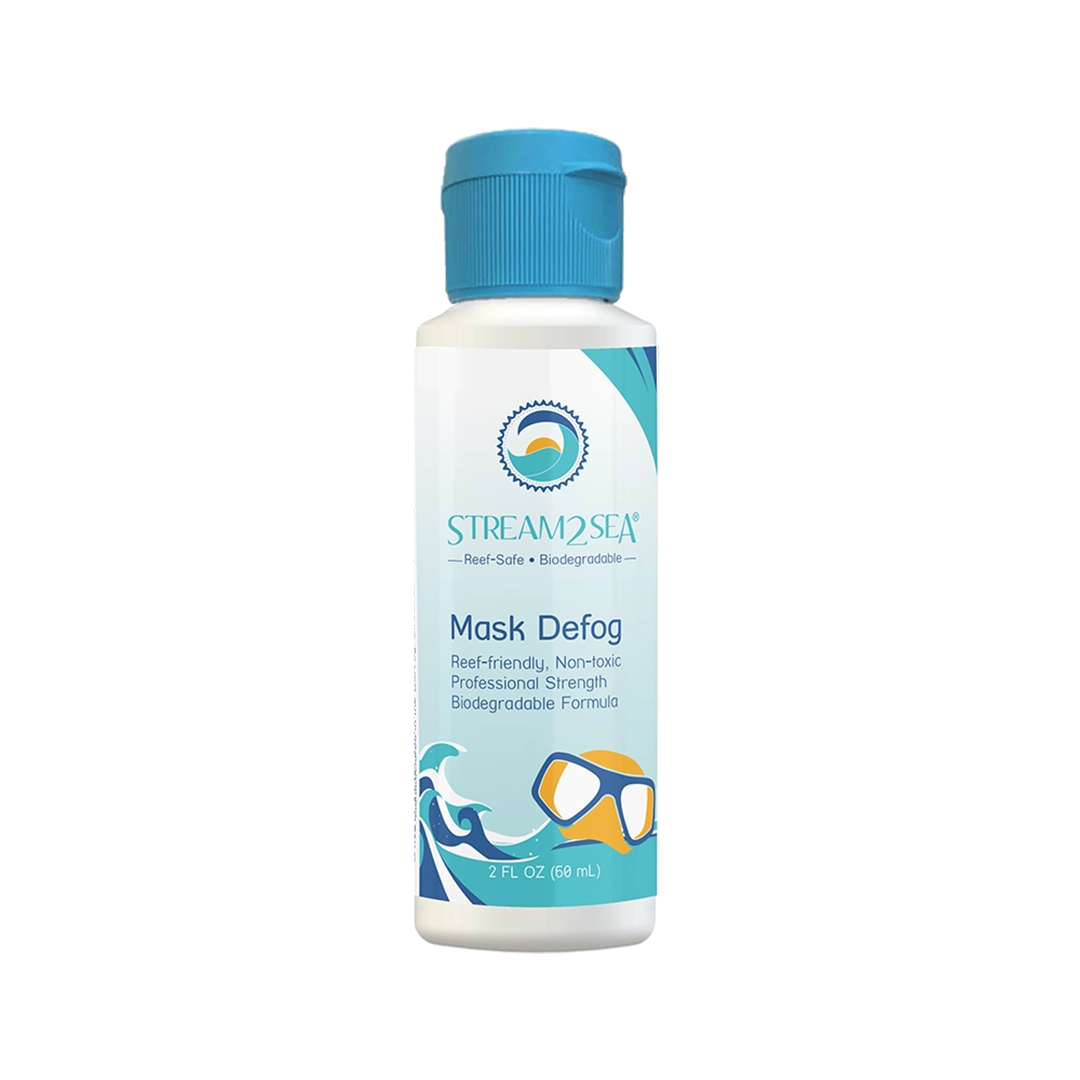 Mask Defog Sea Clearly Reef Friendly Mask Defog S2S Travel Size 60 ml Stream2Sea Global Ocean and Sea, Reef Safer, Eco friendly, Organic