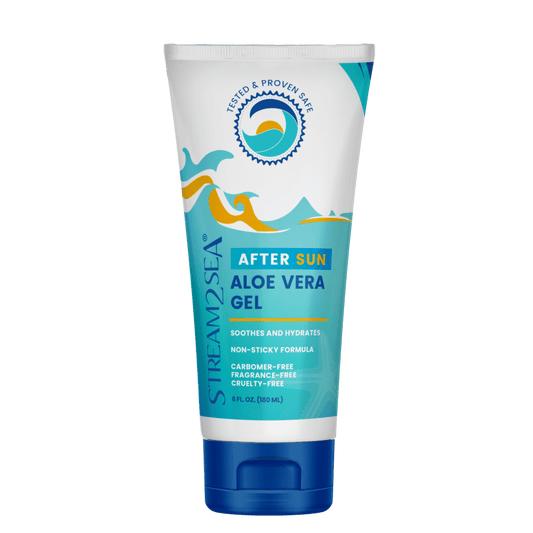 Skin Care Soothing Aloe Vera Gel Stream2Sea Global Ocean and Sea, Reef Safer, Eco friendly, Organic