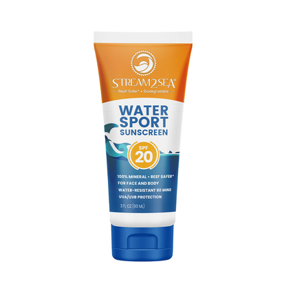 Sunscreen SPF 20 Sunscreen for Face and Body SPF 20 Stream2Sea Global Ocean and Sea, Reef Safer, Eco friendly, Organic