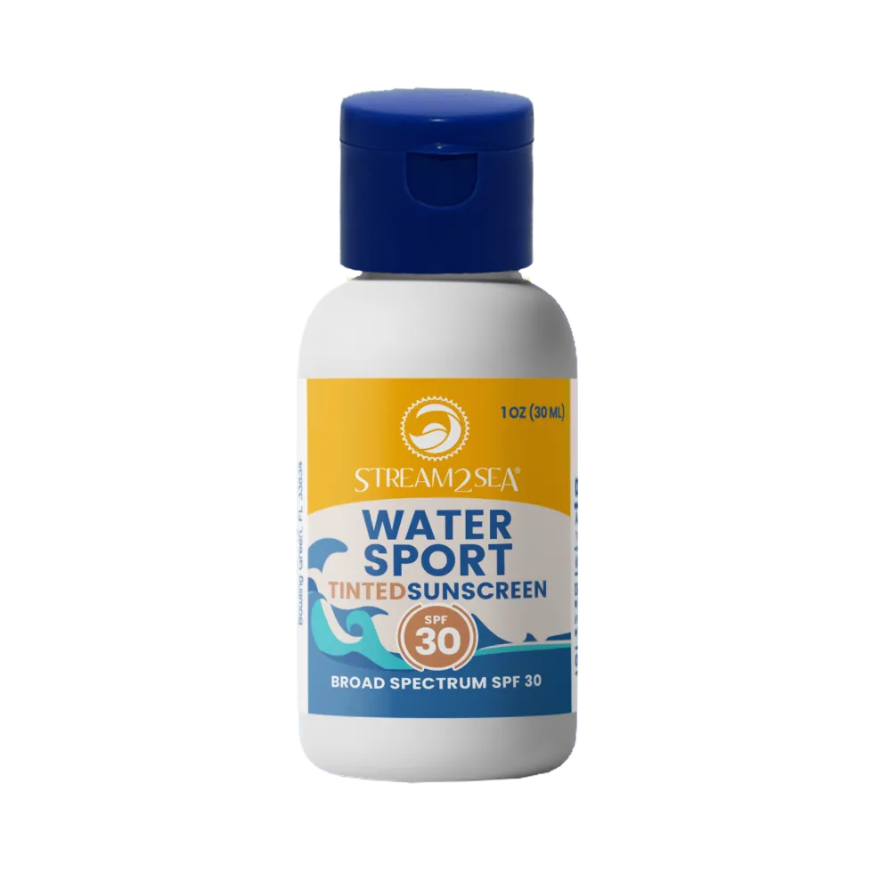 Sport Sunscreen SPF 30 Tinted Sunscreen SPF 30 30 ml Stream2Sea Global Ocean and Sea, Reef Safer, Eco friendly, Organic