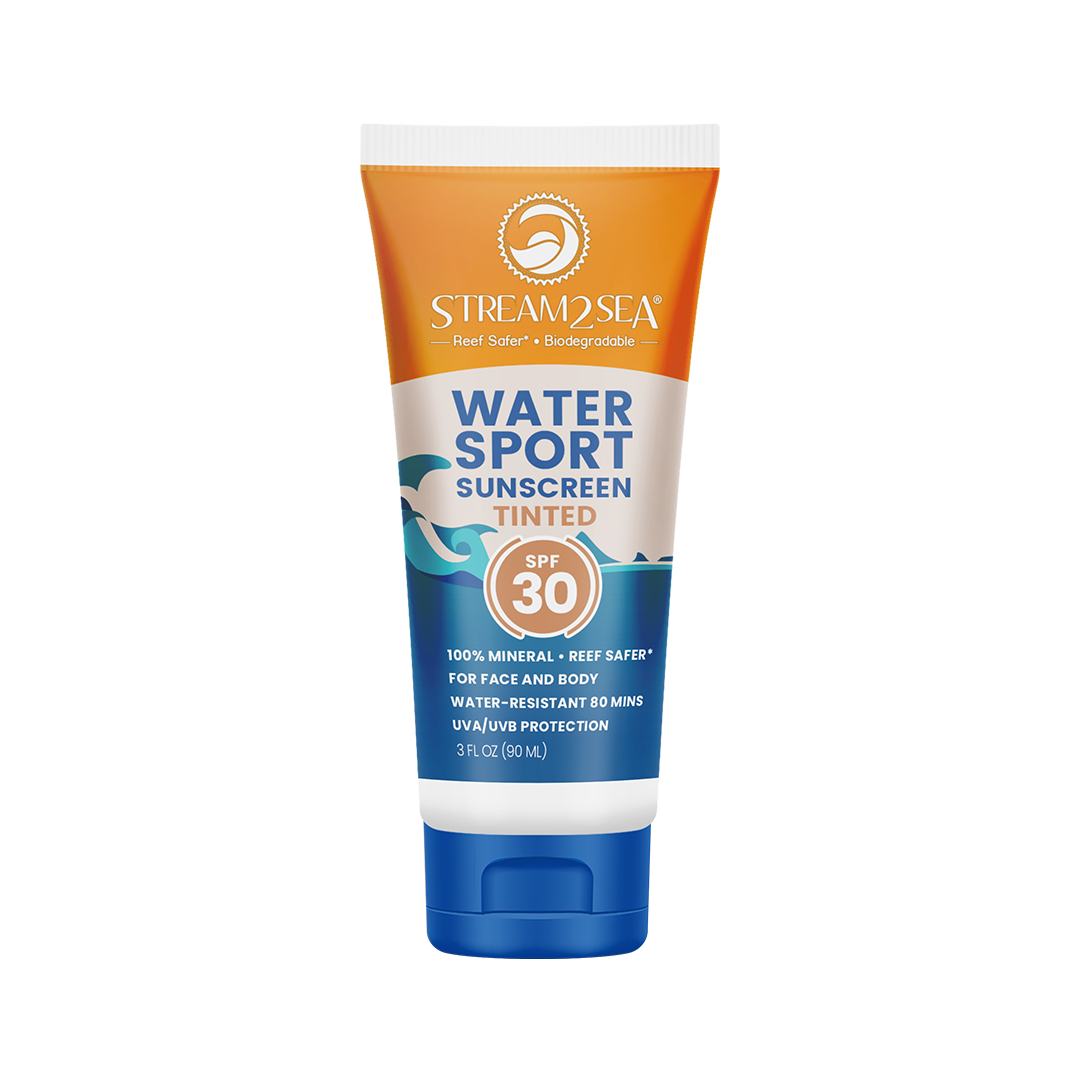 Sport Sunscreen SPF 30 Tinted Sunscreen SPF 30 90 ml Stream2Sea Global Ocean and Sea, Reef Safer, Eco friendly, Organic