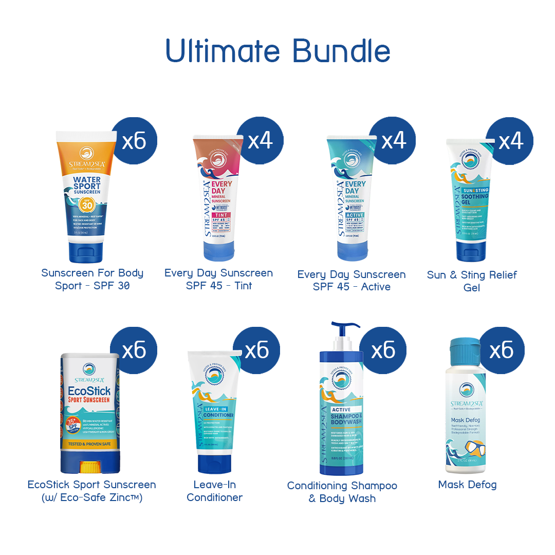 Ultimate Bundle Stream2Sea Global Ocean and Sea, Reef Safer, Eco friendly, Organic