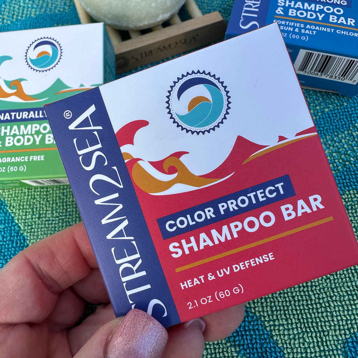 Colour Protect Shampoo Bar Stream2Sea Global Ocean and Sea, Reef Safer, Eco friendly, Organic