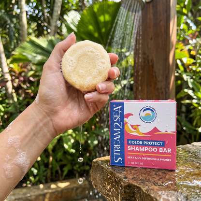 Colour Protect Shampoo Bar Stream2Sea Global Ocean and Sea, Reef Safer, Eco friendly, Organic