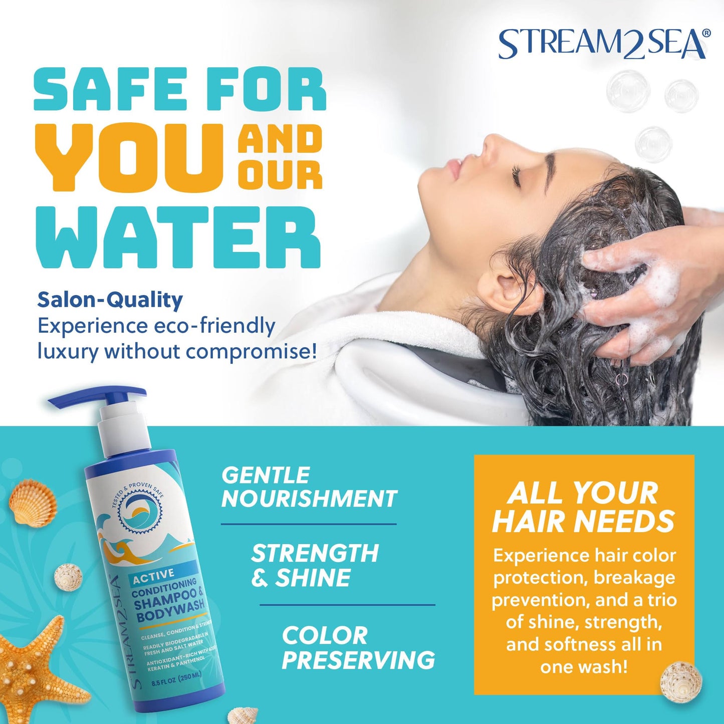 Hair Conditioner & Shampoo - Stream2Sea Global 159