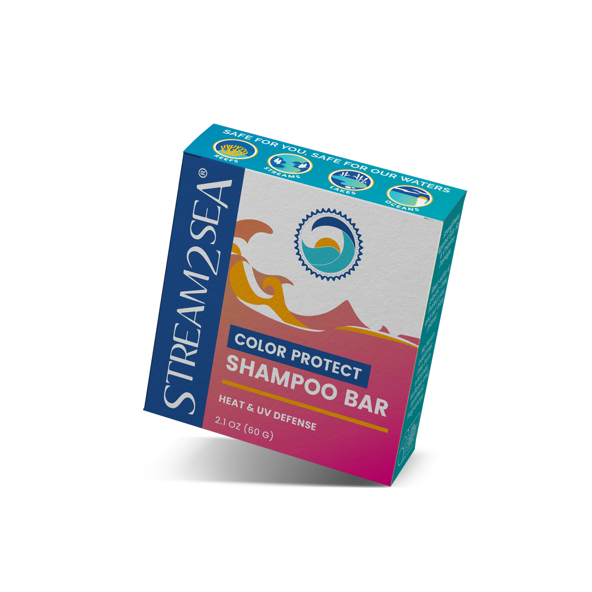 Colour Protect Shampoo Bar Stream2Sea Global Ocean and Sea, Reef Safer, Eco friendly, Organic