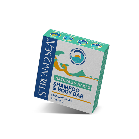 Conditioning Shampoo & Bodywash Naturally Naked Shampoo & Body Bar Stream2Sea Global Ocean and Sea, Reef Safer, Eco friendly, Organic